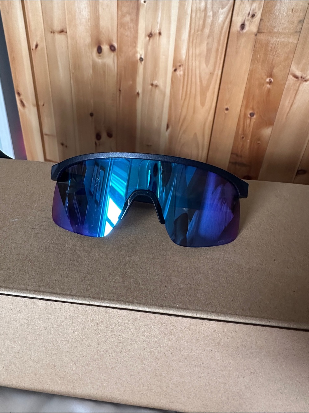 Oakley BXTR Prizm Sapphire Shield Sunglasses Matte Black- youth